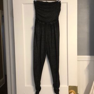 Strapless Marl Grey Jumpsuit